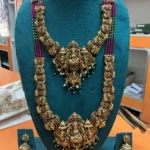 Pink Beads Lakshmi Set